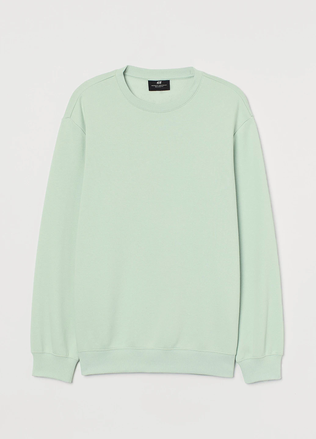 М'ятний світшот H&M однотонний без декору (186098103)