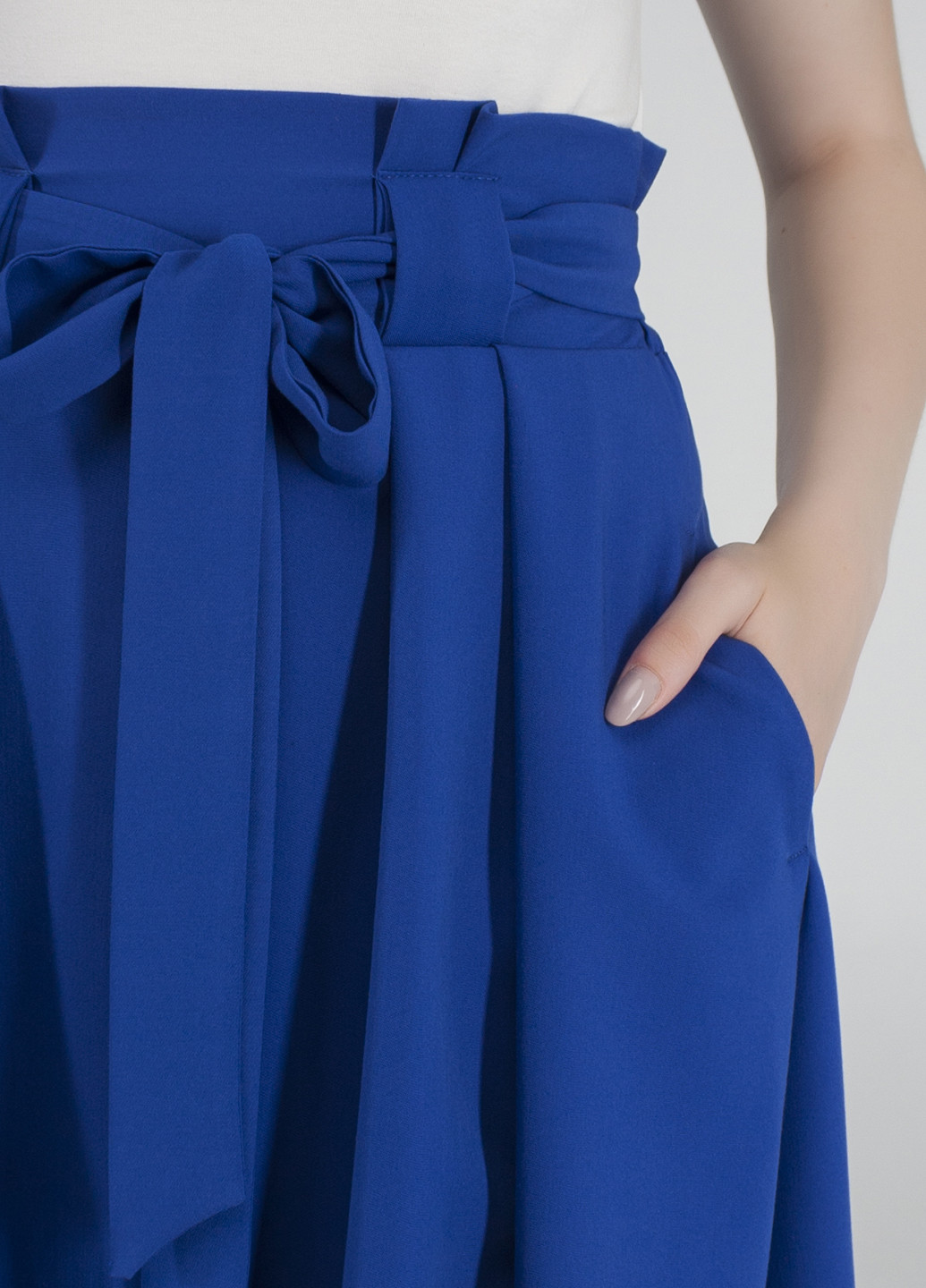 Синяя кэжуал однотонная юбка Viravi Wear клешированная