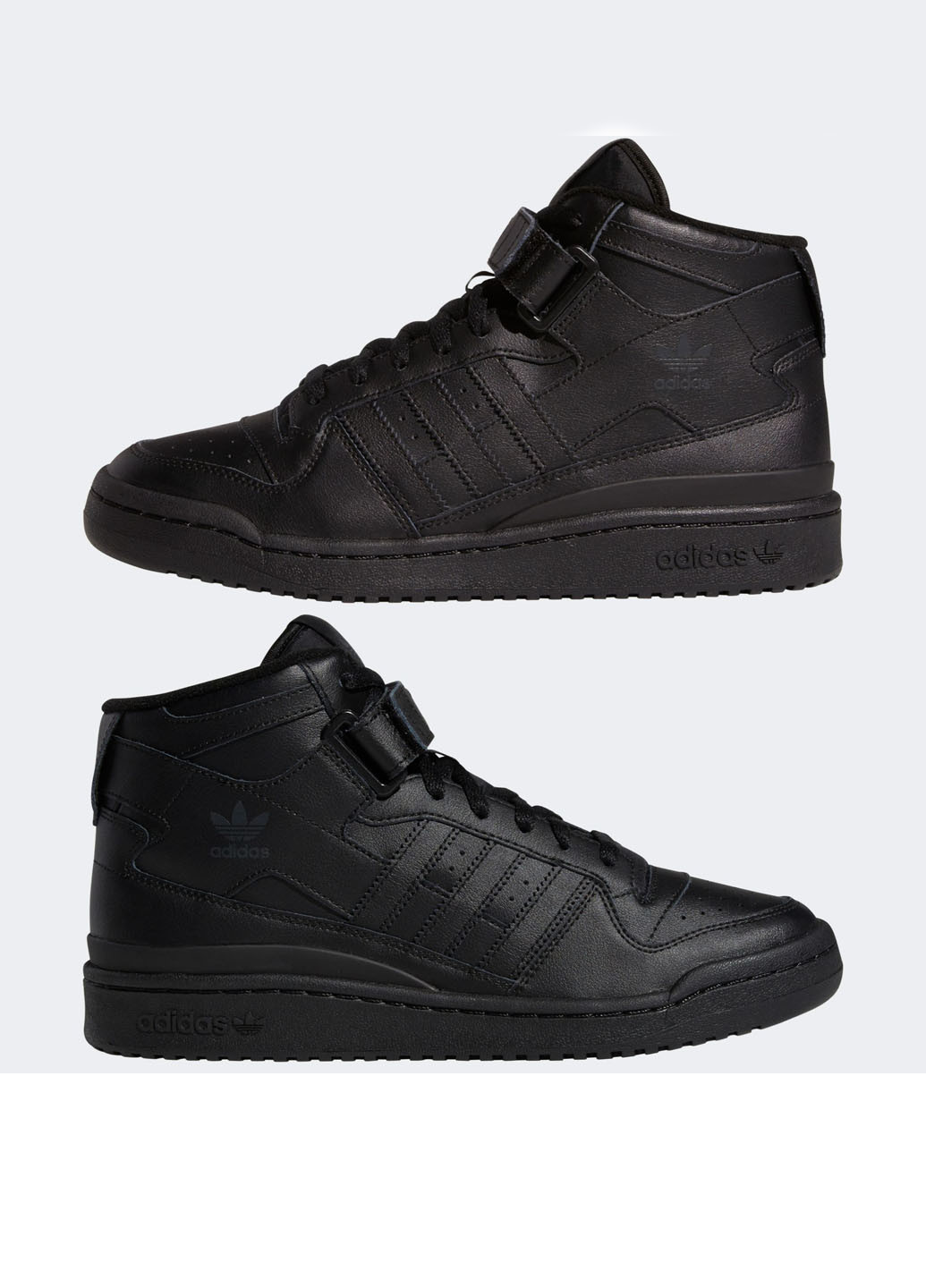 Черные демисезонные кроссовки adidas FORUM MID ORIGINALS