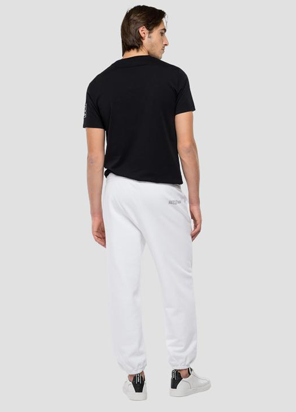 Белые спортивные демисезонные джоггеры брюки Replay