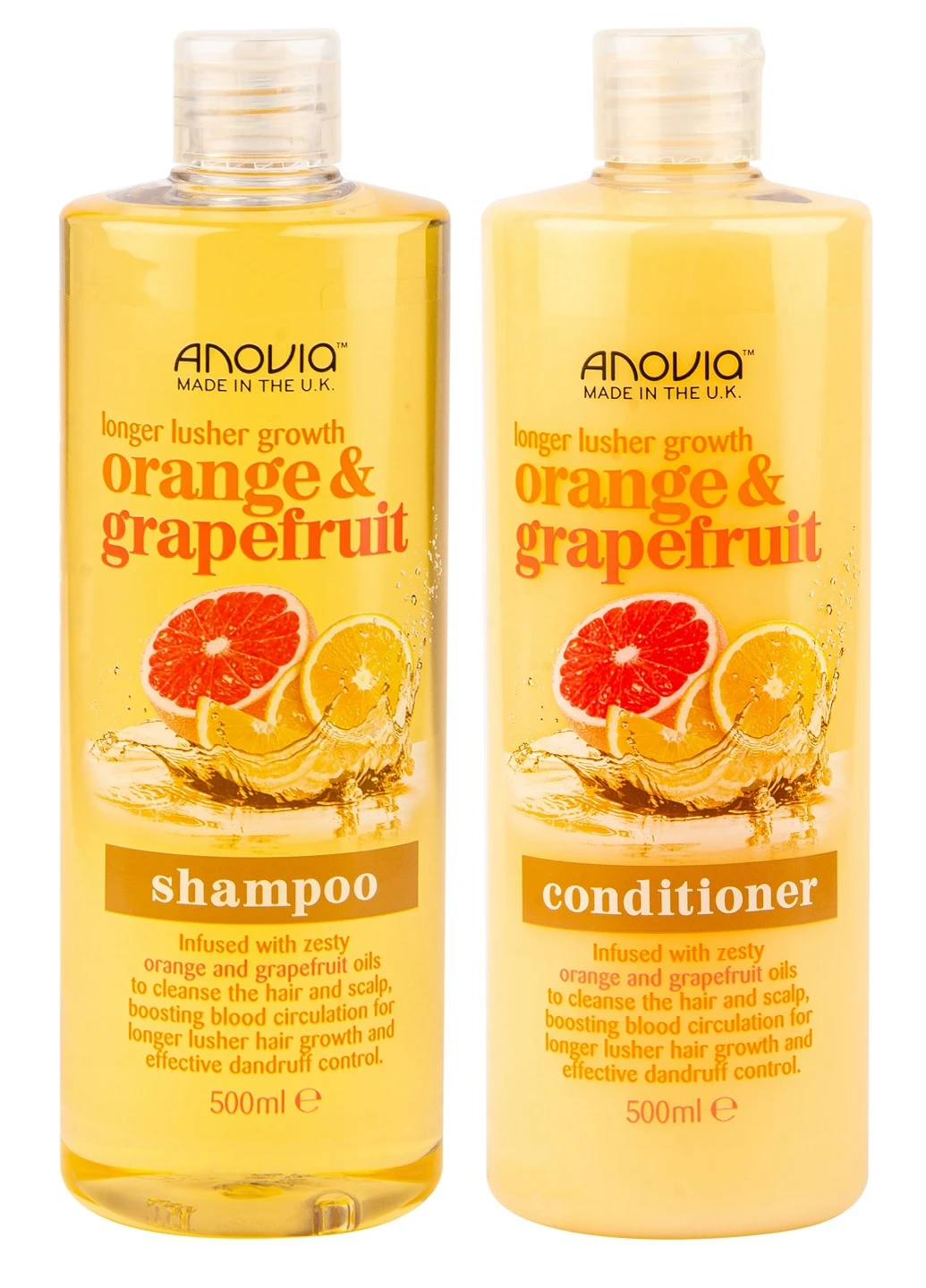 Набір для росту волосся Orange&Grapefruit 500 мл+500 мл Anovia (252298243)