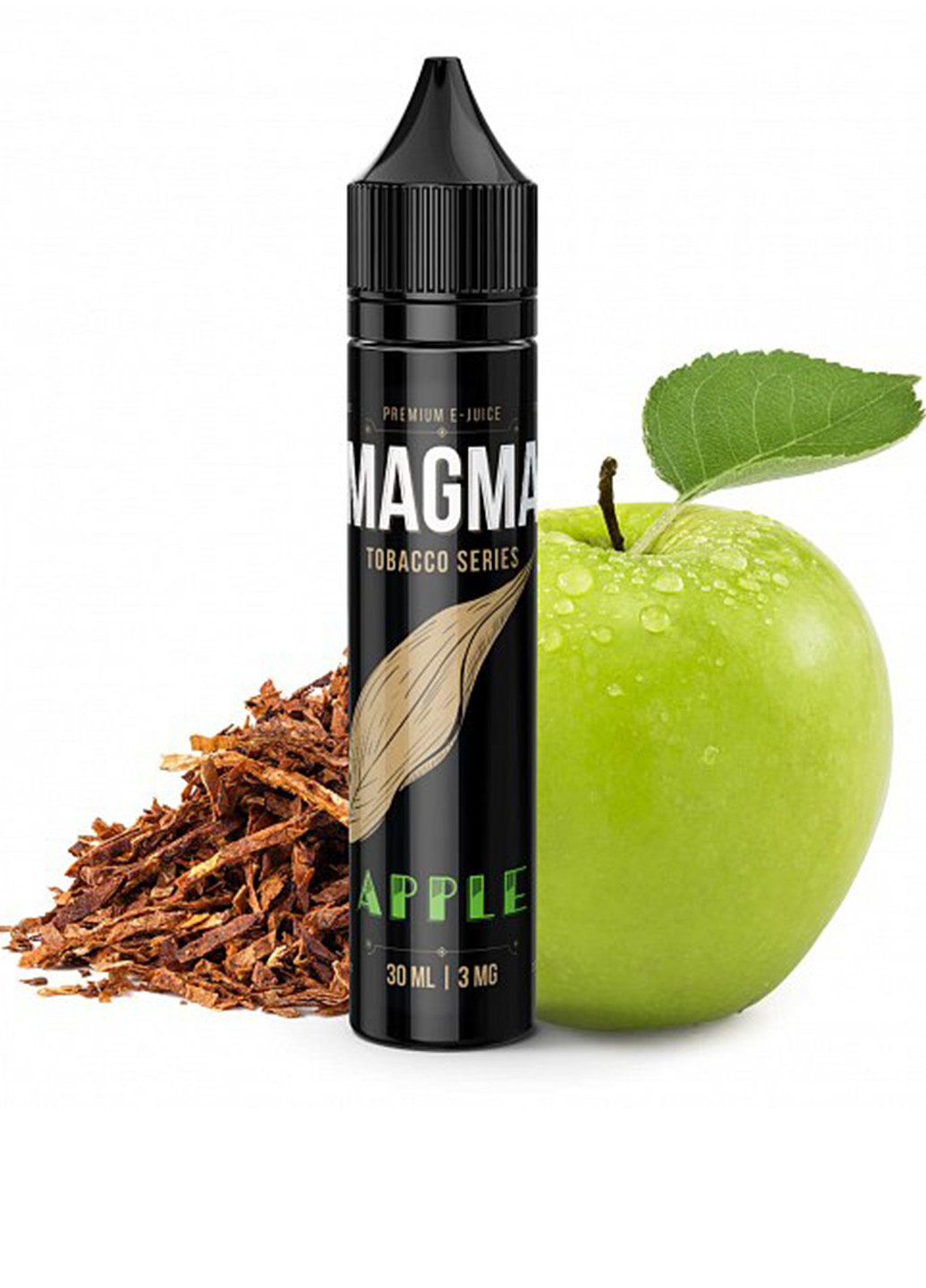 Жидкость "Apple" Tobacco Series 6 мг 30 мл (мгM-AP-60) Magma "apple" tobacco series 6 мг/мл 30 мл (мгm-ap-60) (144563416)
