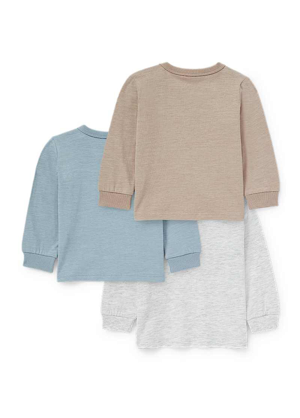 Разноцветный демисезонный кэжуал лонгслив C&A меланж