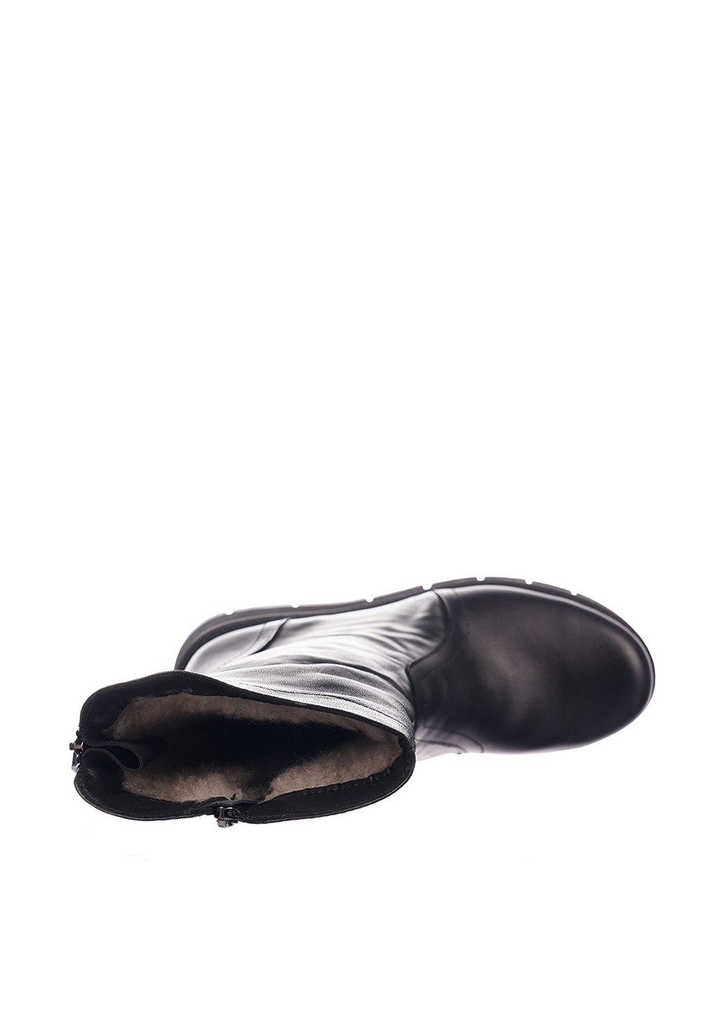 Черные зимние полусапоги DJUS SHOES