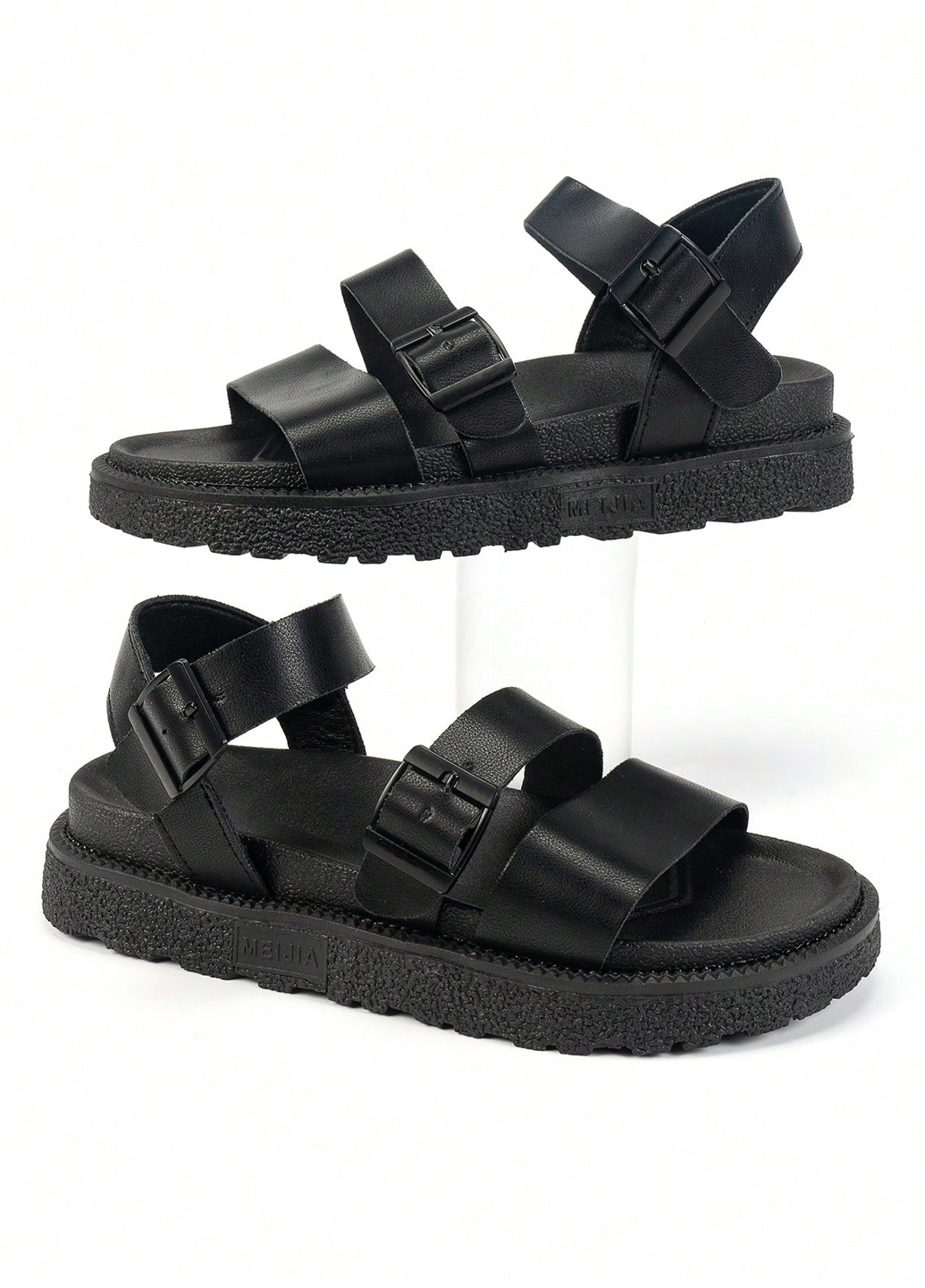 Черные босоножки SHEIN с ремешком