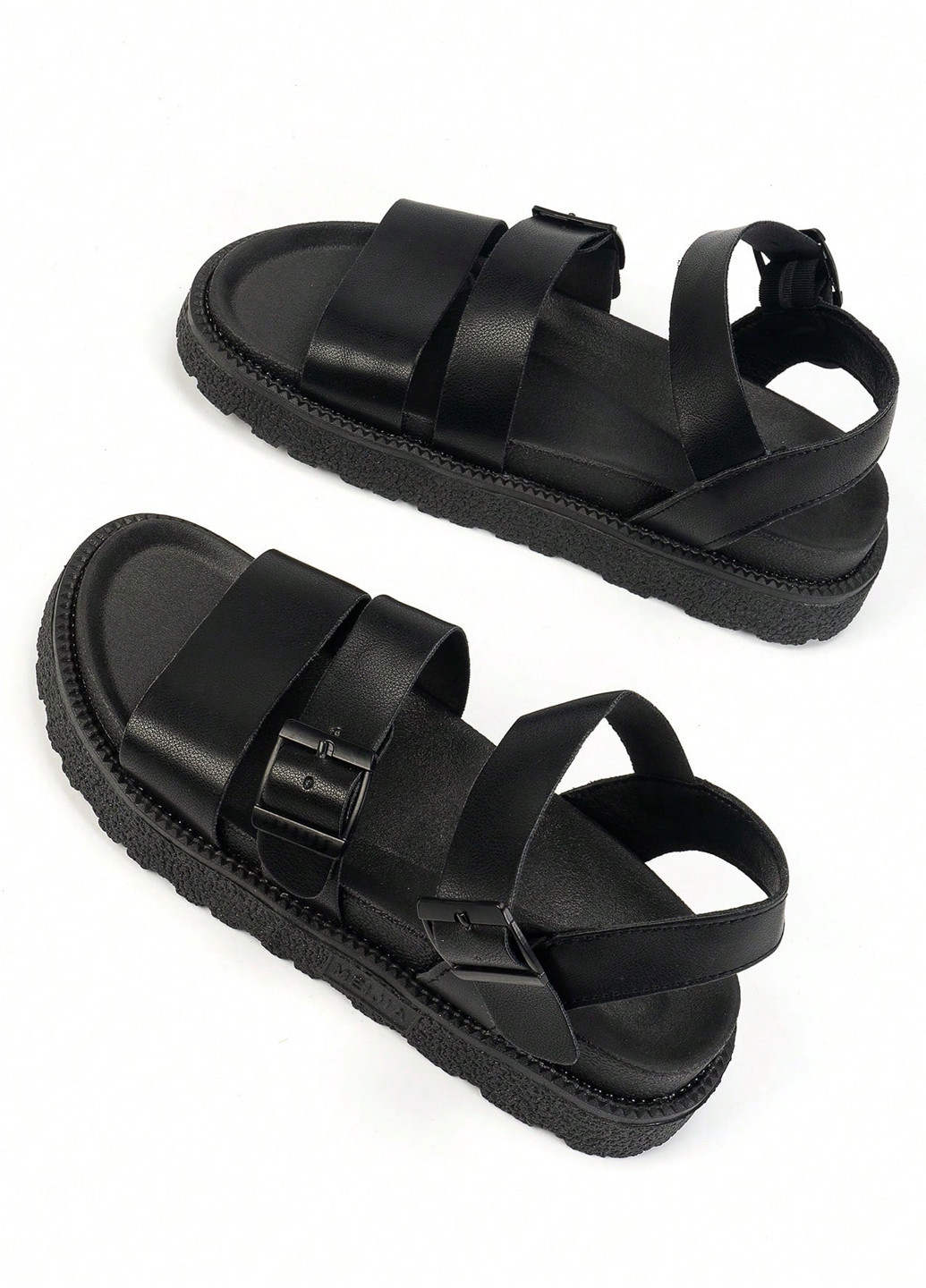 Черные босоножки SHEIN с ремешком