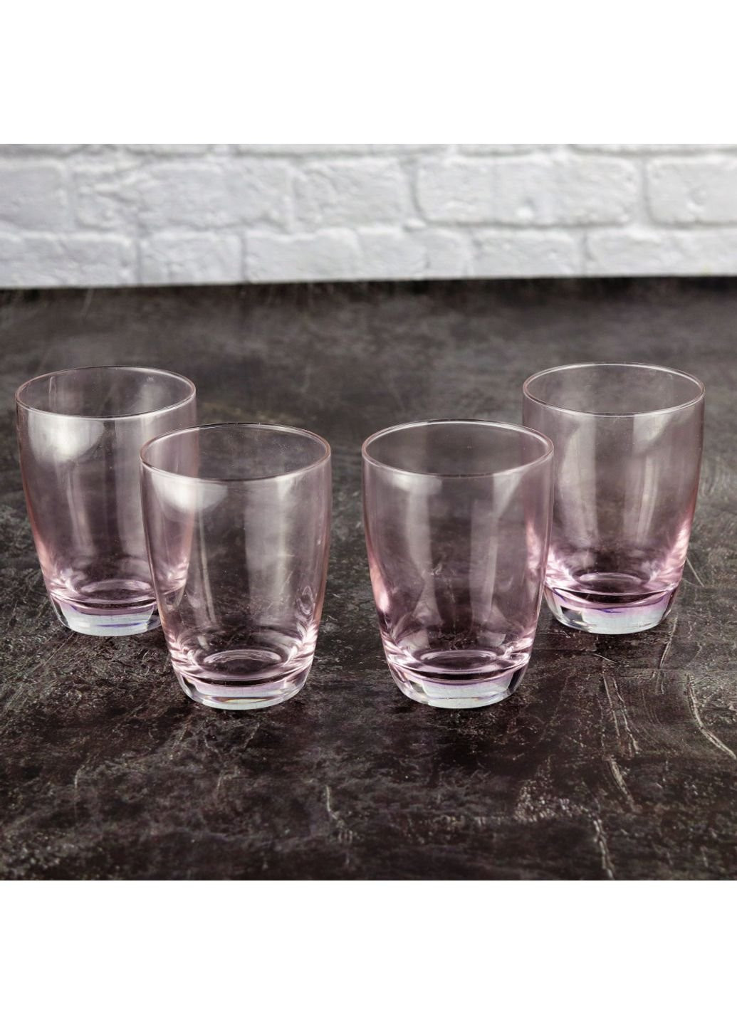 Набір склянок низьких Variation Shades Pink D4843 340 мл 4 шт Luminarc (253610659)