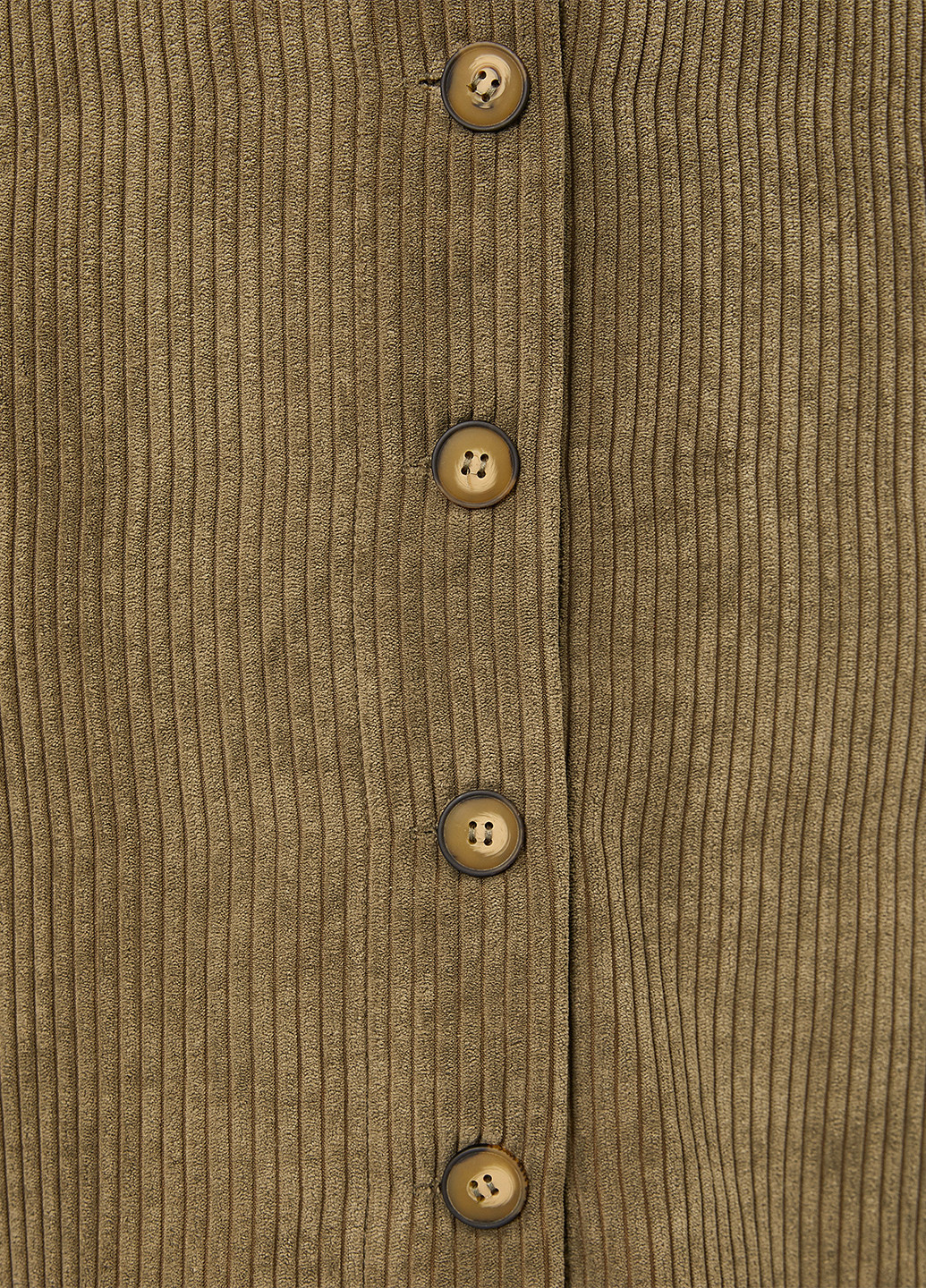 Оливковая (хаки) кэжуал однотонная юбка KOTON а-силуэта (трапеция)