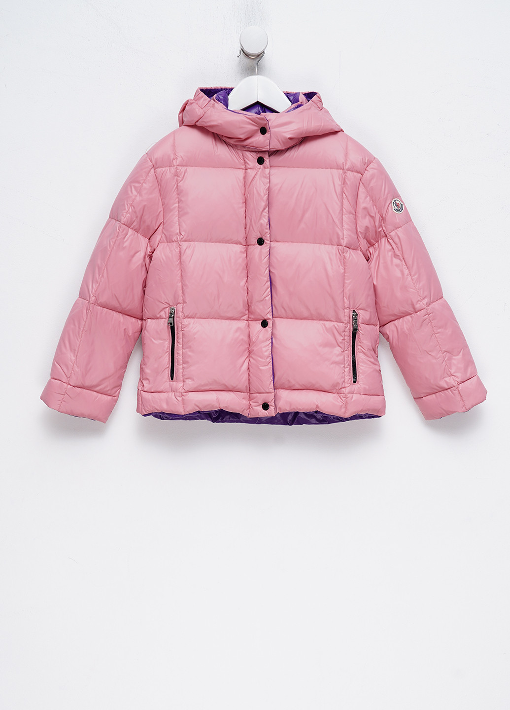 Розовый зимний Пуховик Moncler