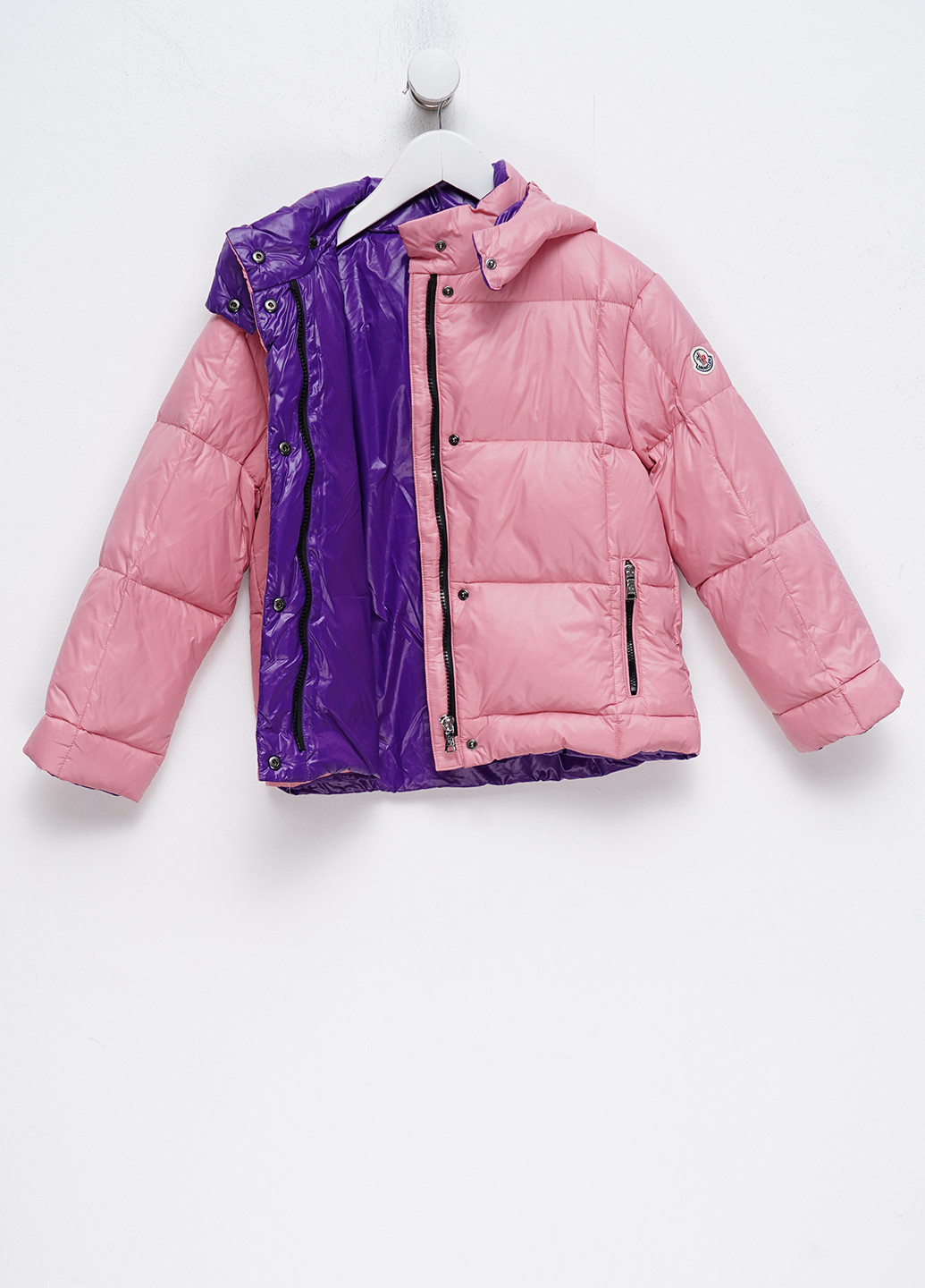 Розовый зимний Пуховик Moncler