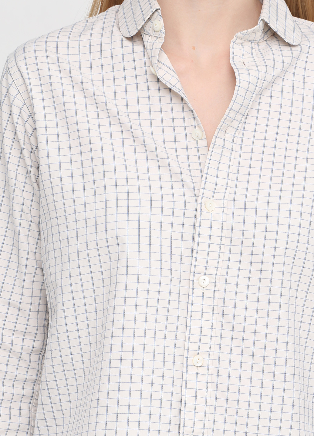 Молочная кэжуал рубашка в клетку Ralph Lauren