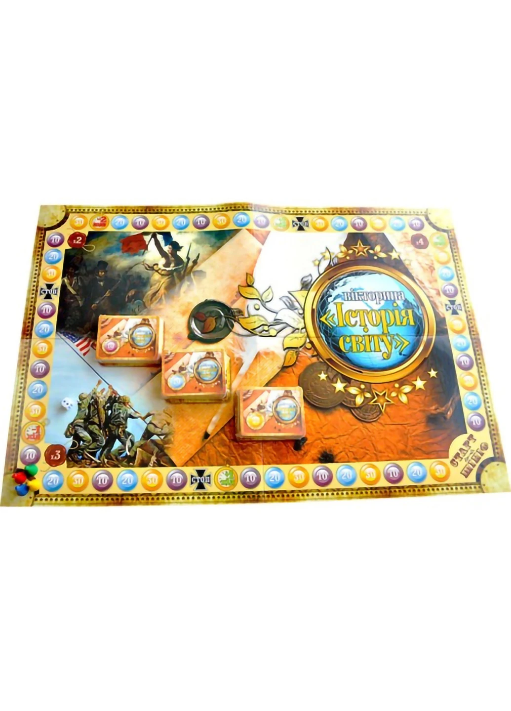 Дитяча настільна гра-вікторина "Історія світу" 17,5х13х3 см Ranok Creative (254052243)