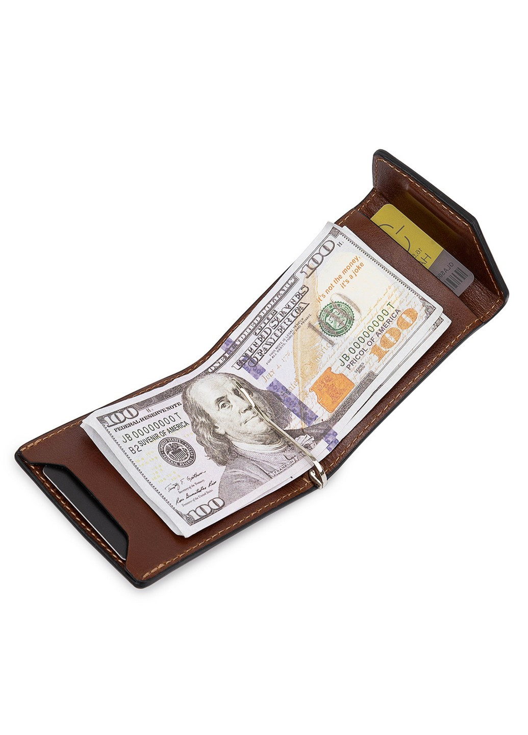 Затискач для купюр шкіряний Grande Pelle (252086581)