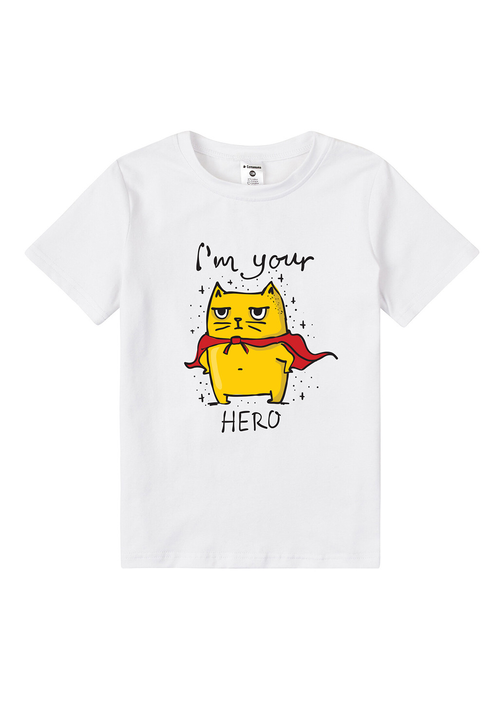 Белая летняя футболка Garnamama