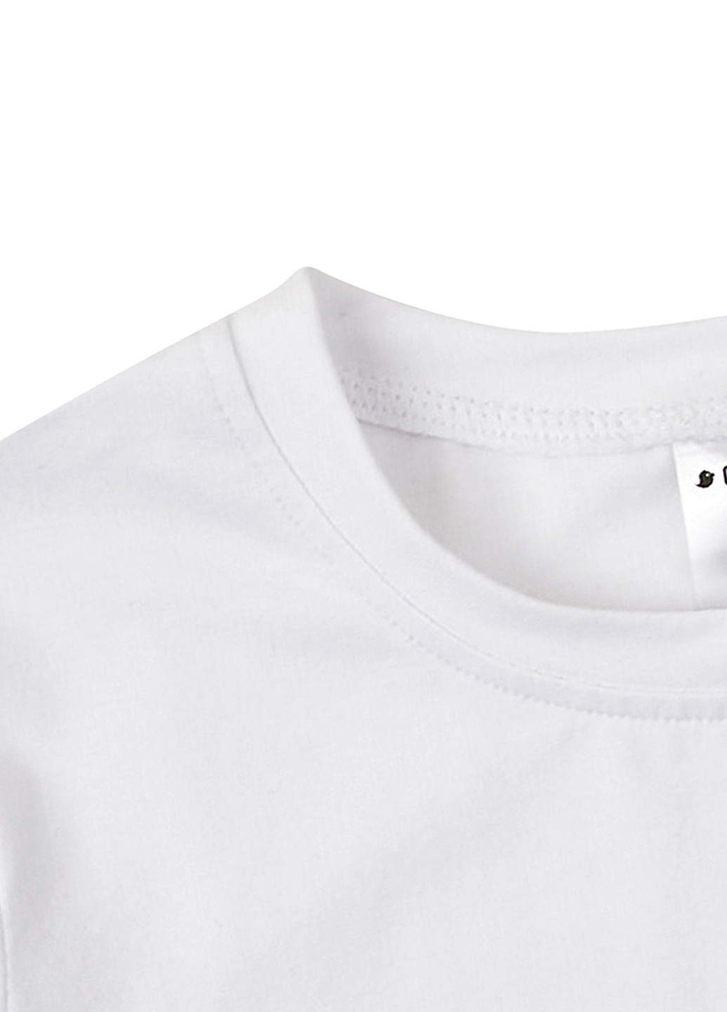 Белая летняя футболка Garnamama