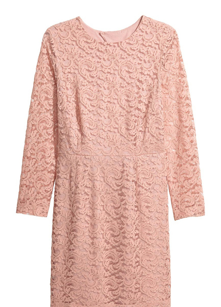 Розовое вечернее платье H&M с цветочным принтом