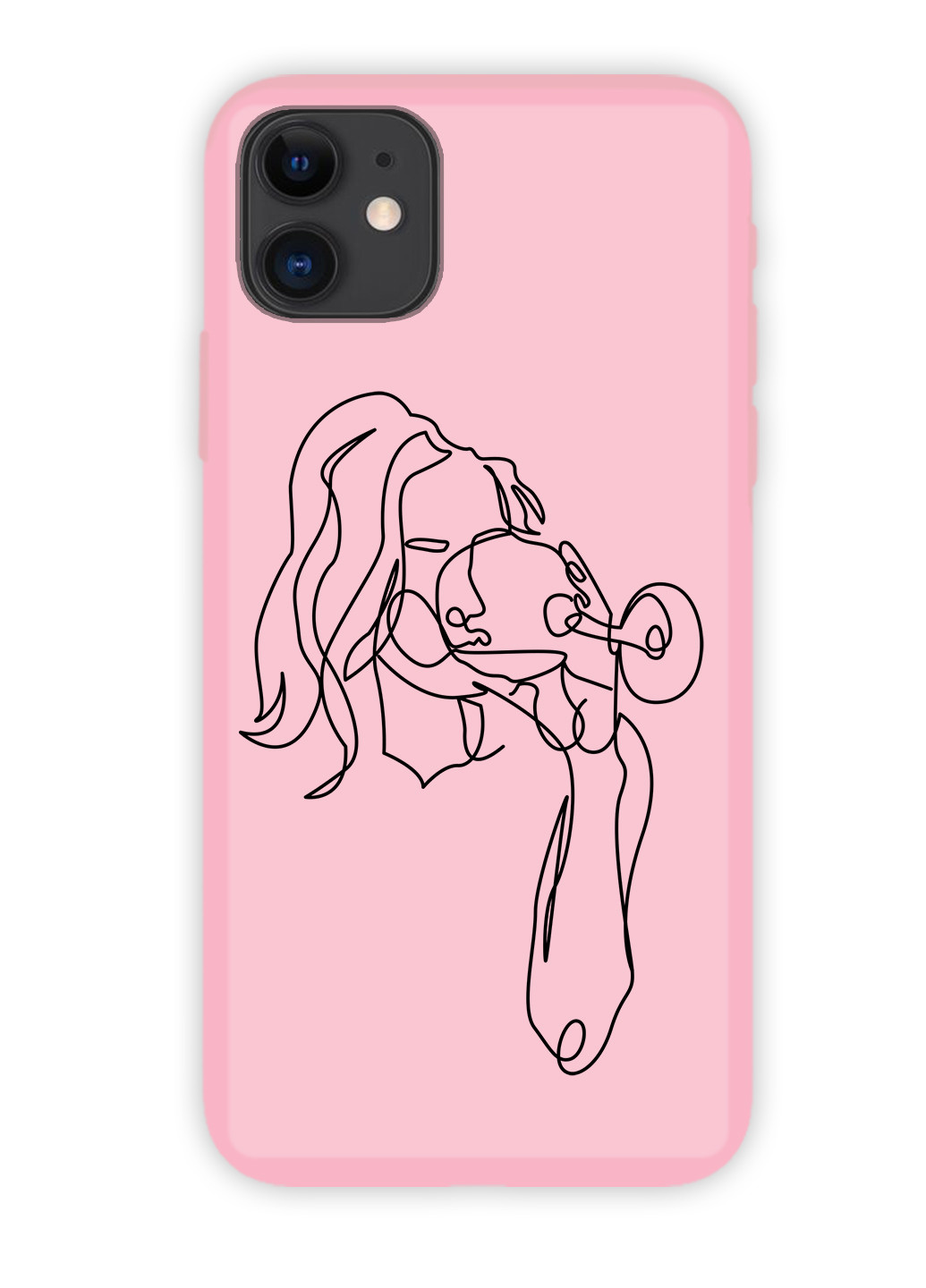 Чохол силіконовий Apple Iphone 7 Контурний мінімалізм (Contour minimalism) (17361-1357) MobiPrint (219776343)