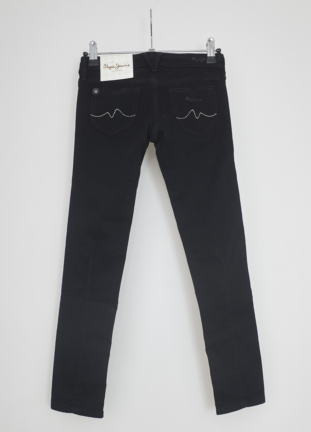 Черные джинсовые демисезонные со средней талией брюки Pepe Jeans