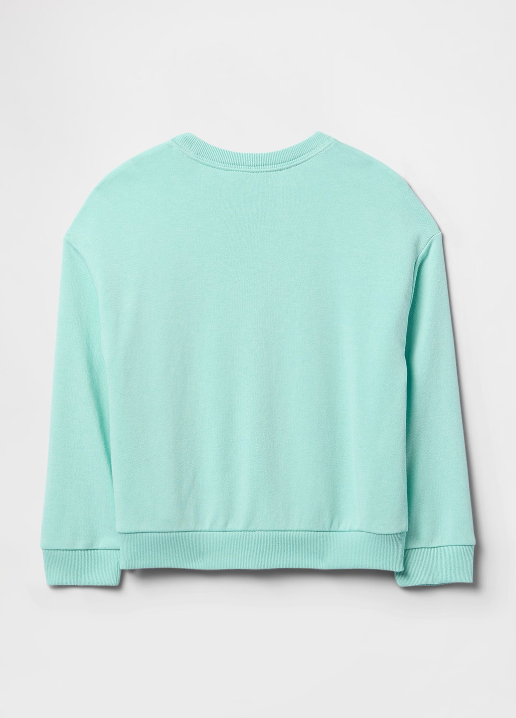 Gap світшот логотип бірюзовий кежуал бавовна, трикотаж