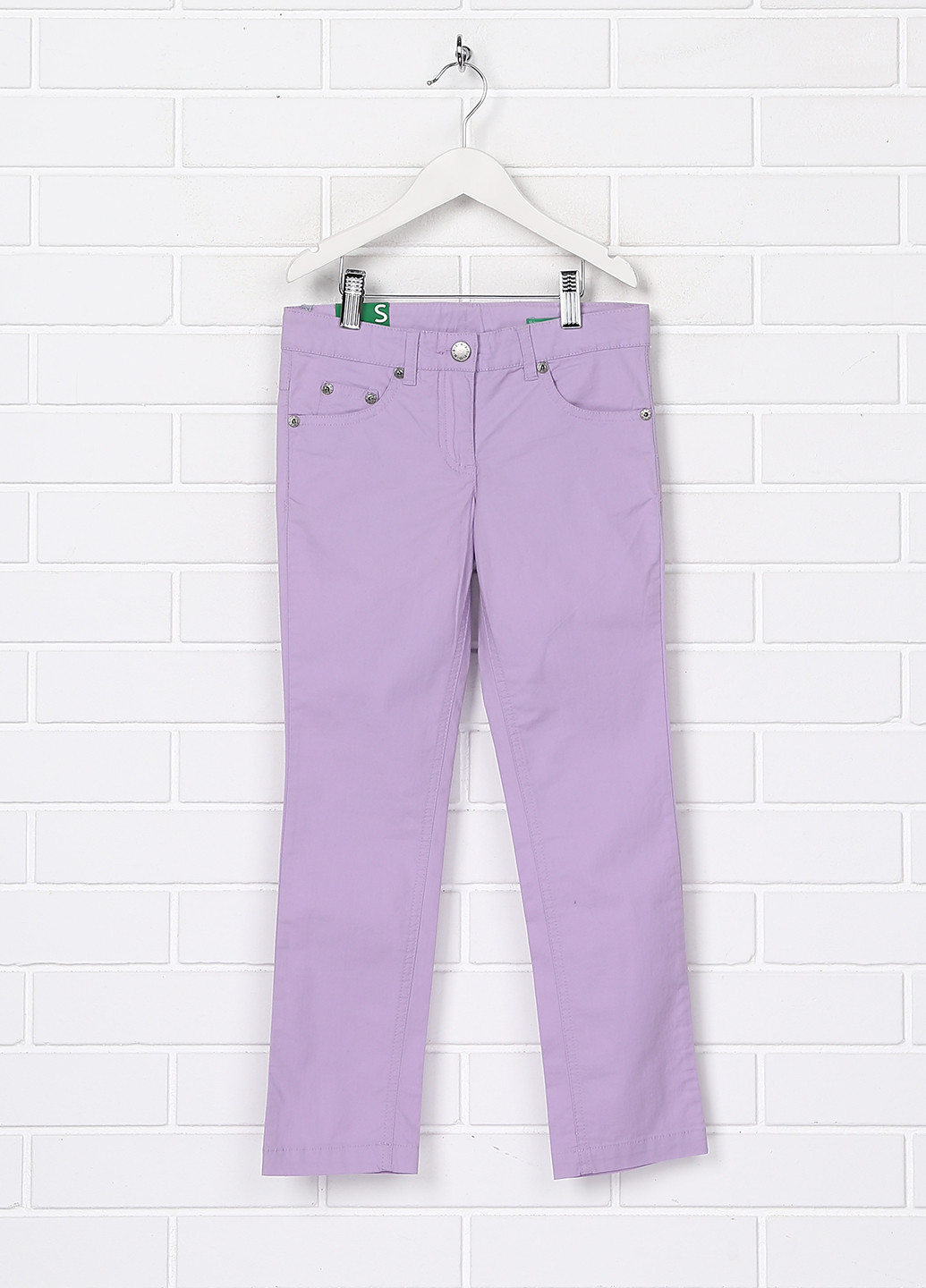 Фиолетовые кэжуал демисезонные брюки United Colors of Benetton