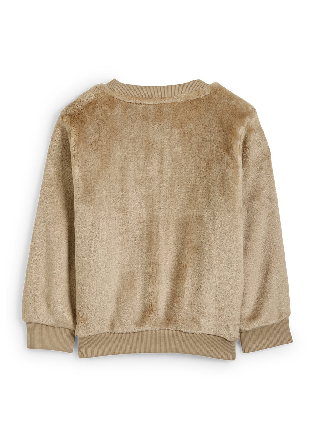 C&A свитшот однотонный бежевый кэжуал полиэстер