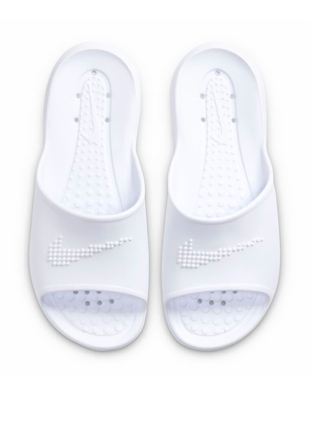 Белые шлепанцы Nike с логотипом