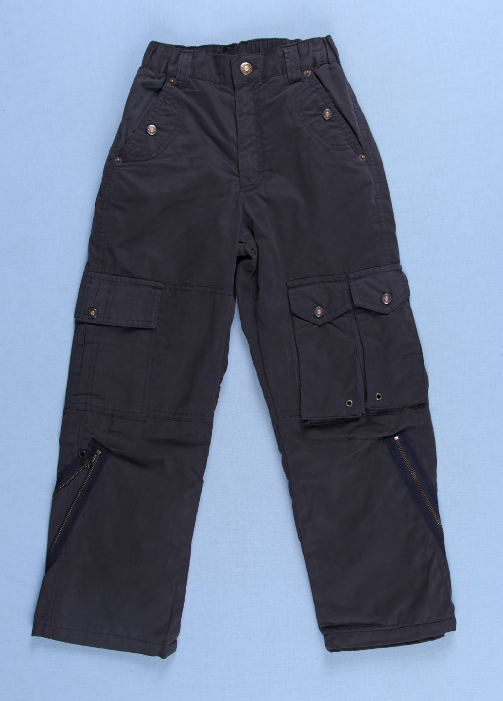 Темно-синие кэжуал демисезонные брюки Incossi