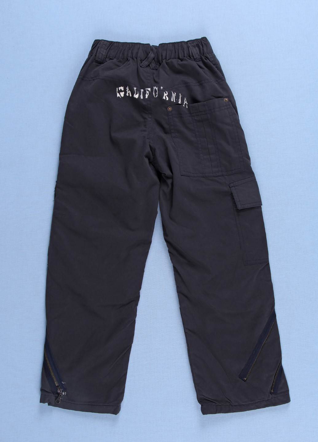 Темно-синие кэжуал демисезонные брюки Incossi