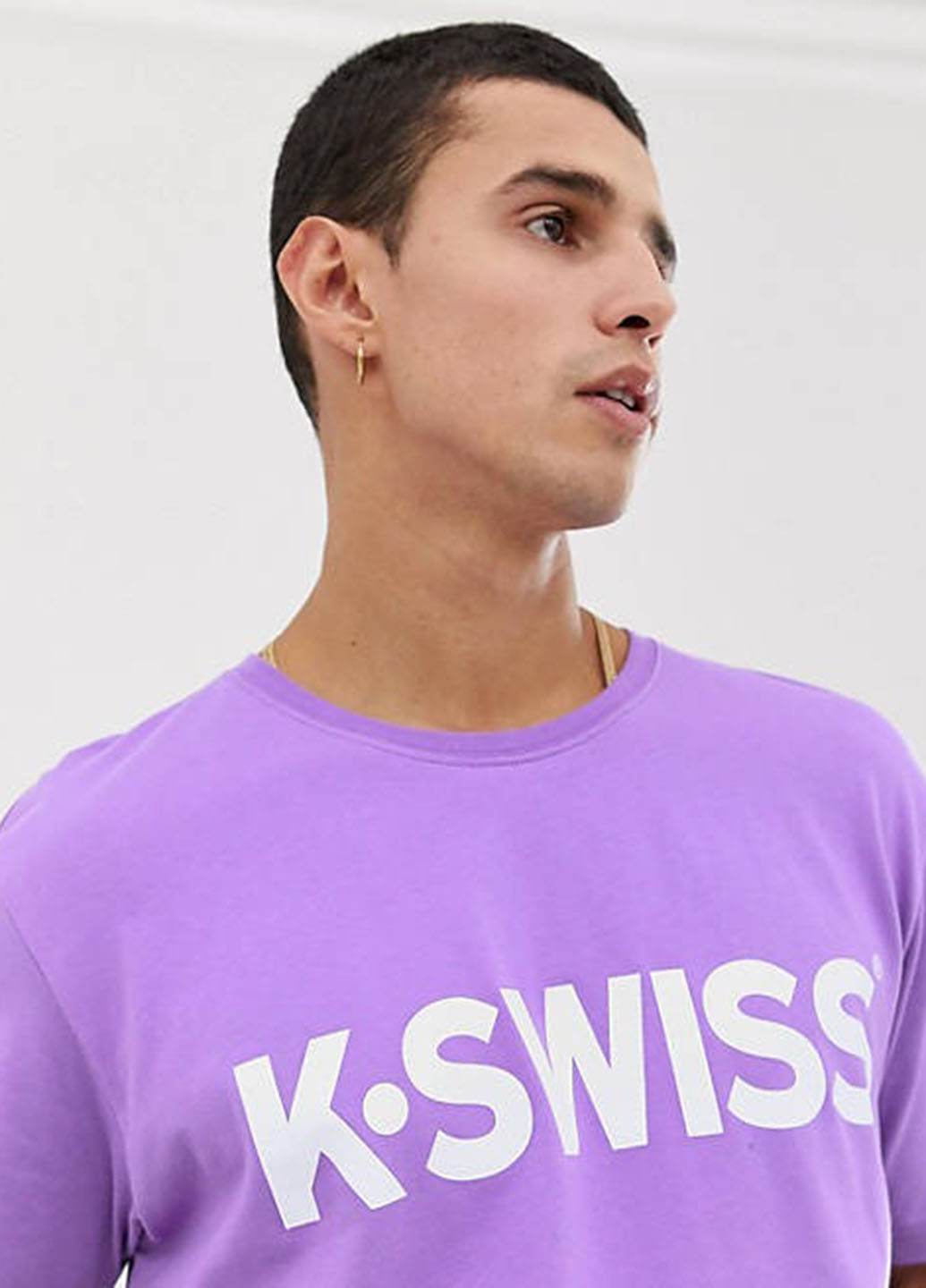 Фиолетовая футболка K-Swiss