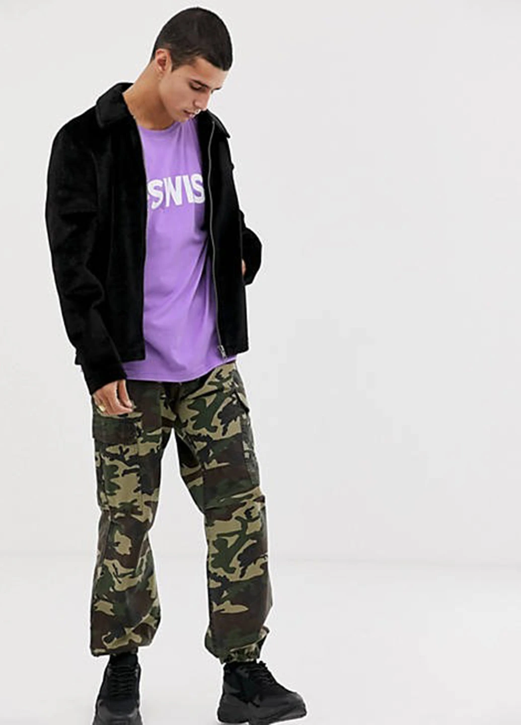 Фиолетовая футболка K-Swiss