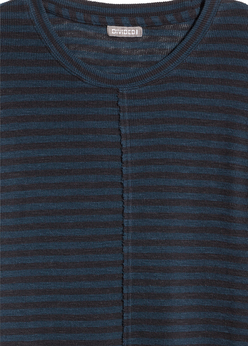 Джемпер H&M смужка темно-синій кежуали бавовна