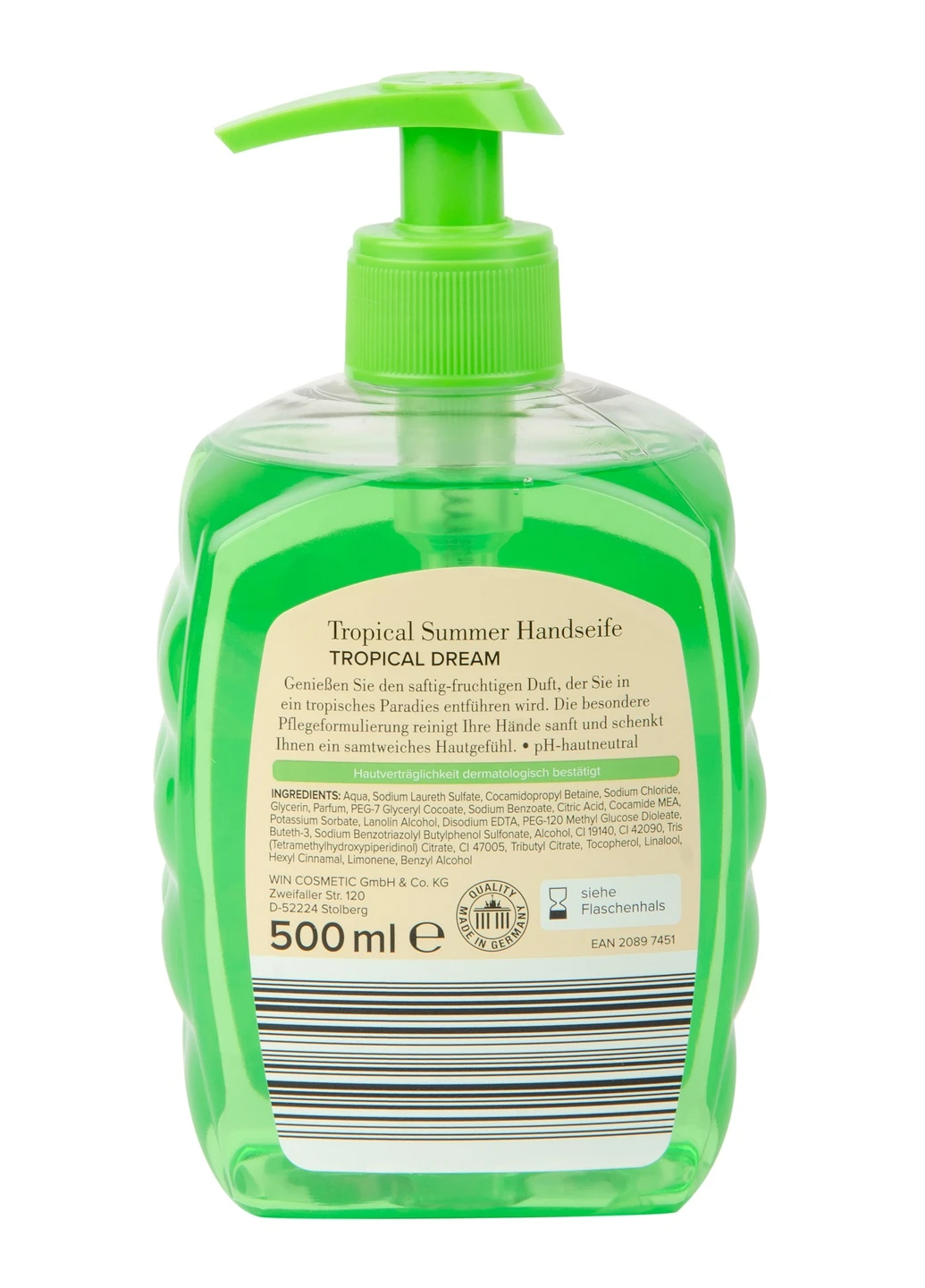 Рідке мило Tropical Summer Tropical Dream 500 мл Cien (225544541)