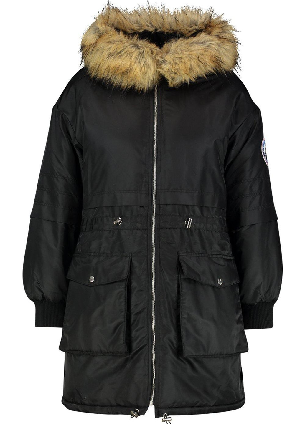 Чорна демісезонна куртка Boohoo