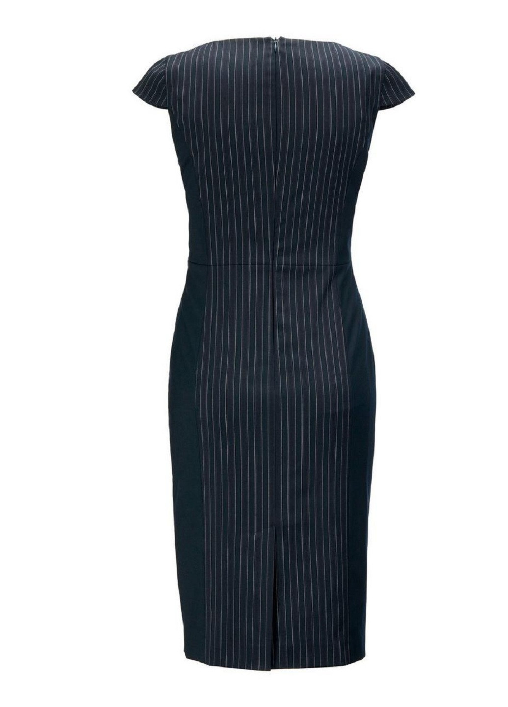 Темно-синя ділова сукня Madeleine однотонна