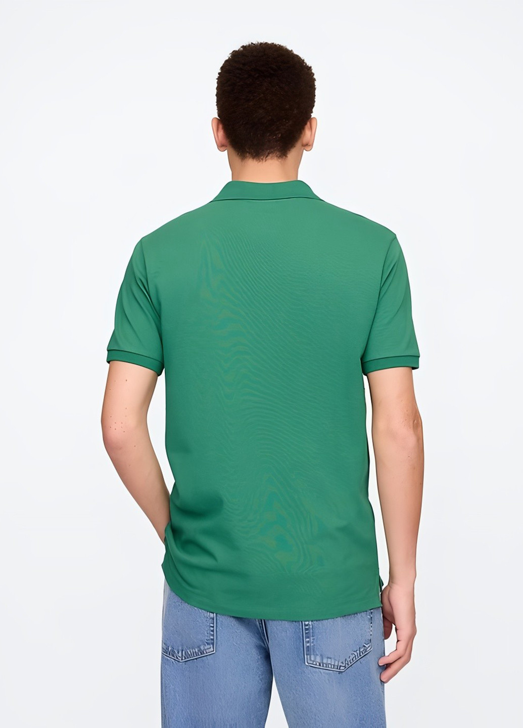 Зеленая футболка-поло для мужчин Gap колор блок