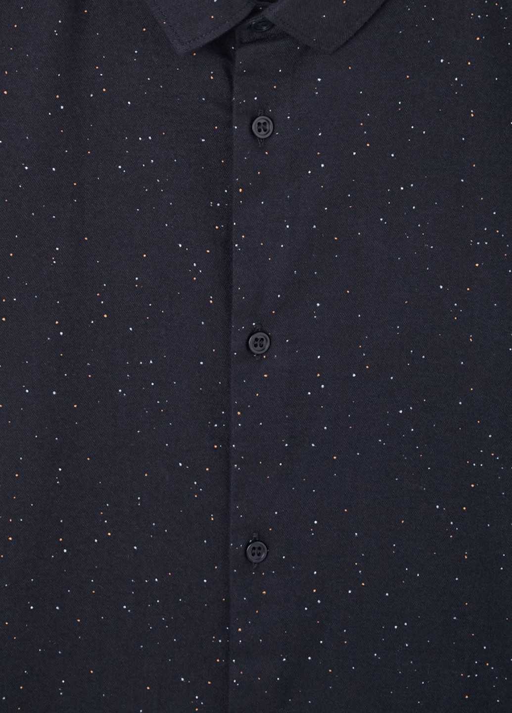 Темно-синяя кэжуал рубашка однотонная Cos с длинным рукавом