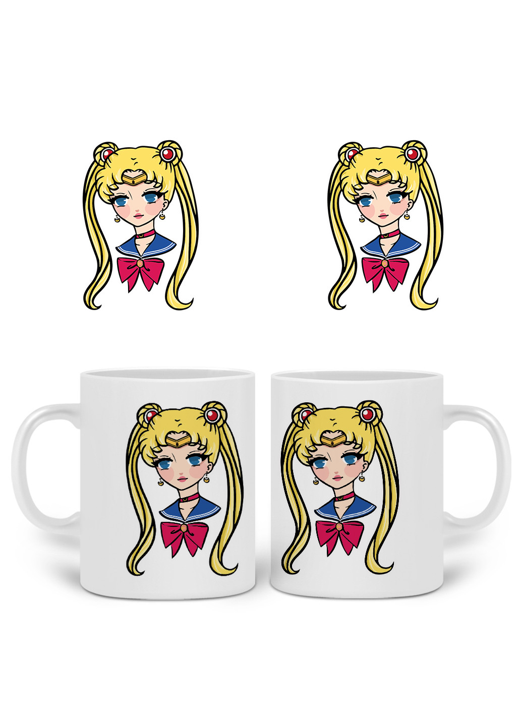 Кружка Сейлор Мун (Sailor Moon) 330 мл горнятко керамічне (20259-2926) MobiPrint (224806107)