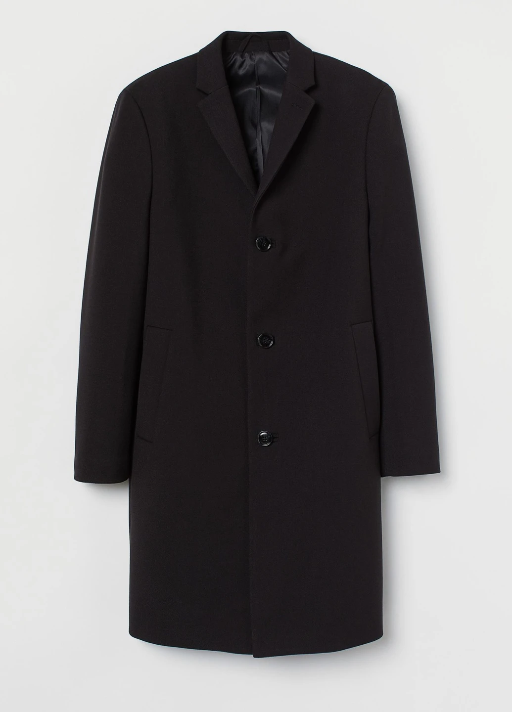 Черное демисезонное Пальто H&M