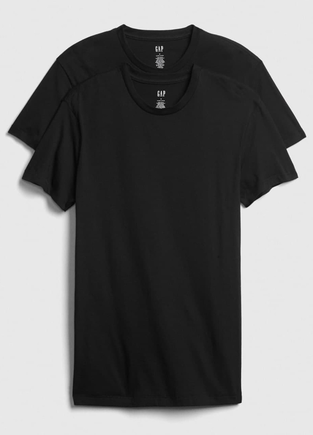 Черная летняя футболка (2 шт.) Gap