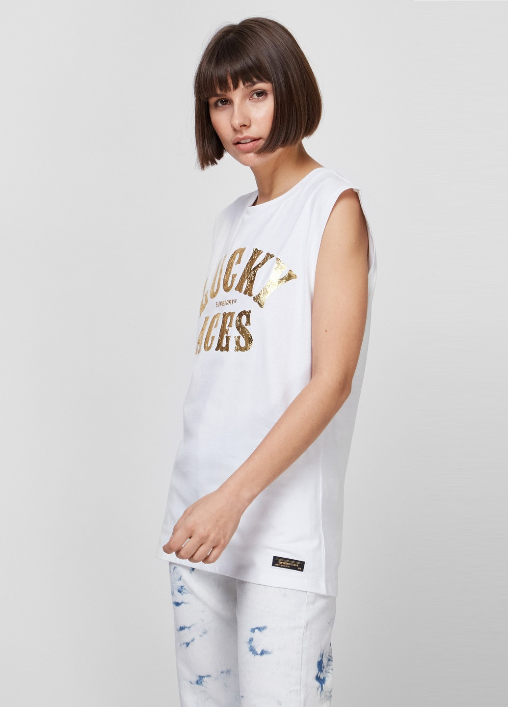 Бавовняний топ у принтом Superdry (253769611)