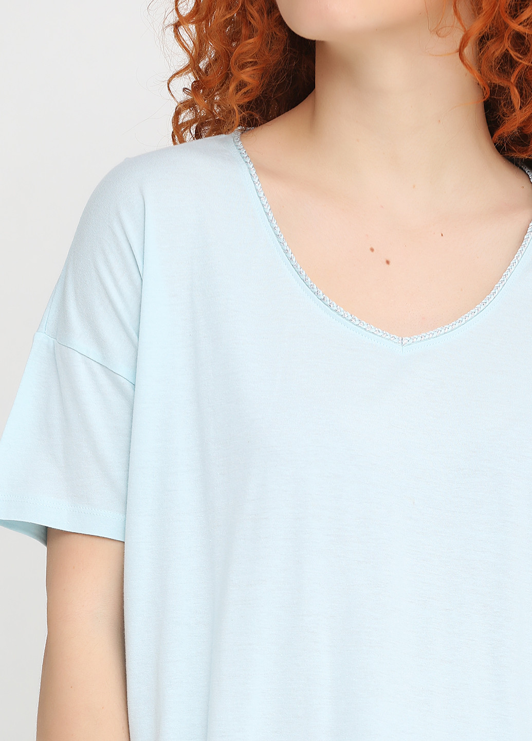 Светло-голубая всесезон футболка с коротким рукавом Women'secret