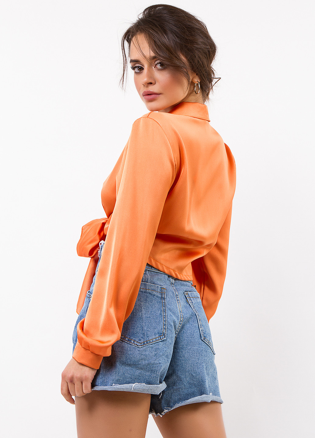 Оранжевая летняя блуза Izzi