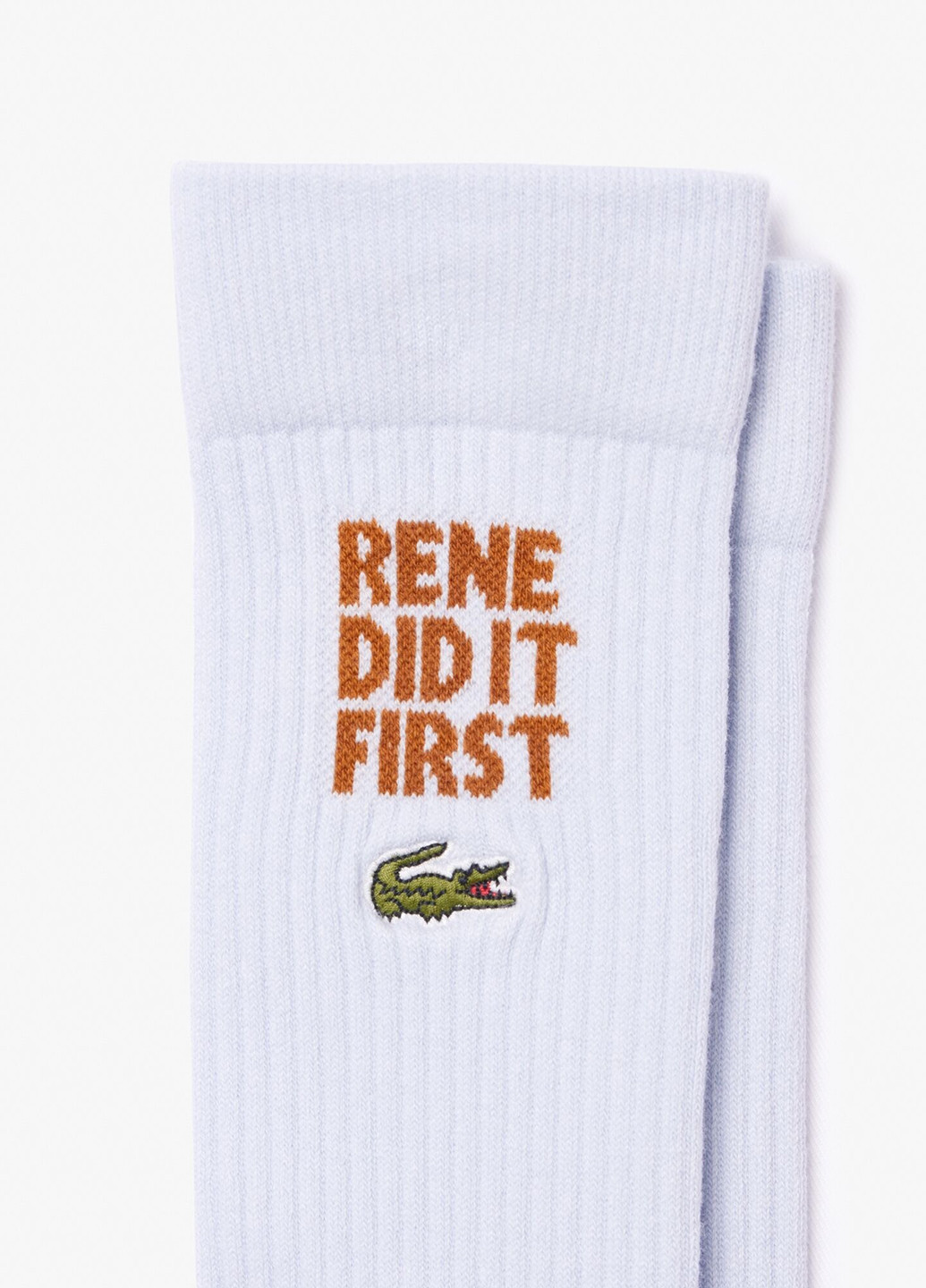 Білі шкарпетки Lacoste написи (329058453)