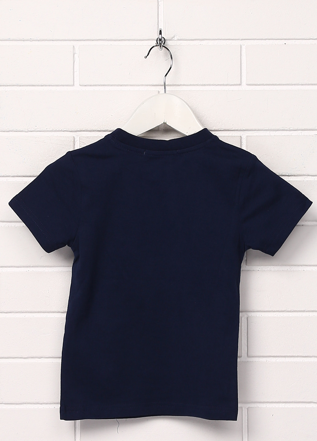 Темно-синяя летняя футболка с коротким рукавом Shishco
