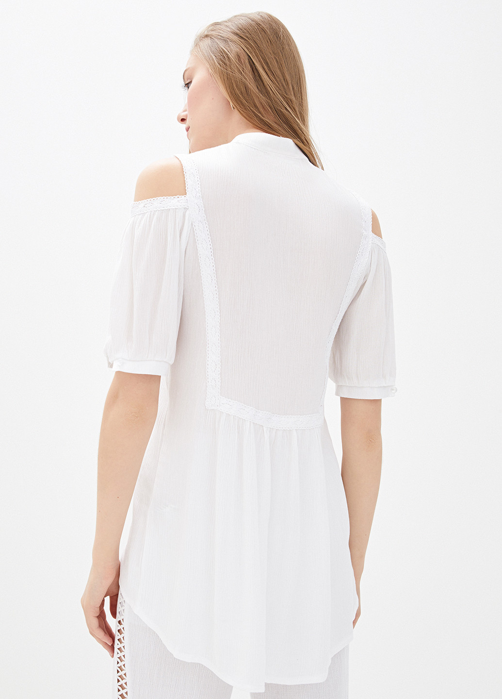 Белая летняя блуза Luzana