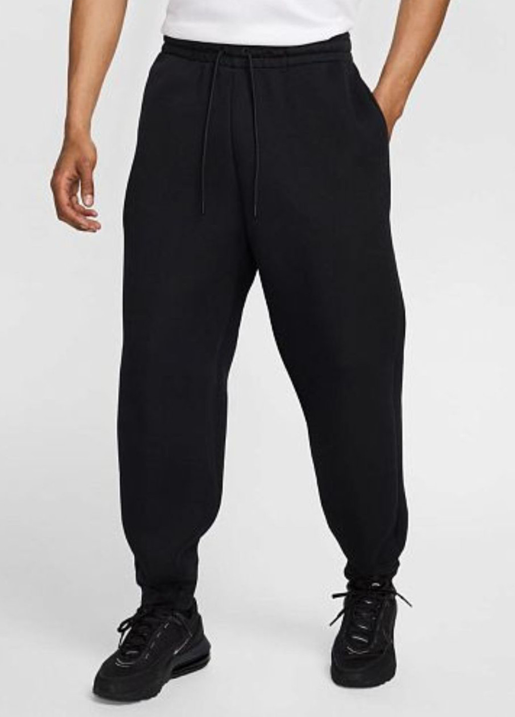 Черные спортивные, кэжуал демисезонные джоггеры брюки Nike