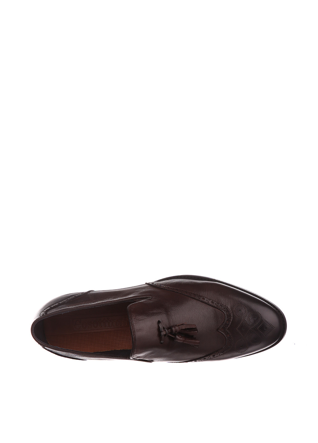 Темно-коричневые классические туфли Cosottinni без шнурков