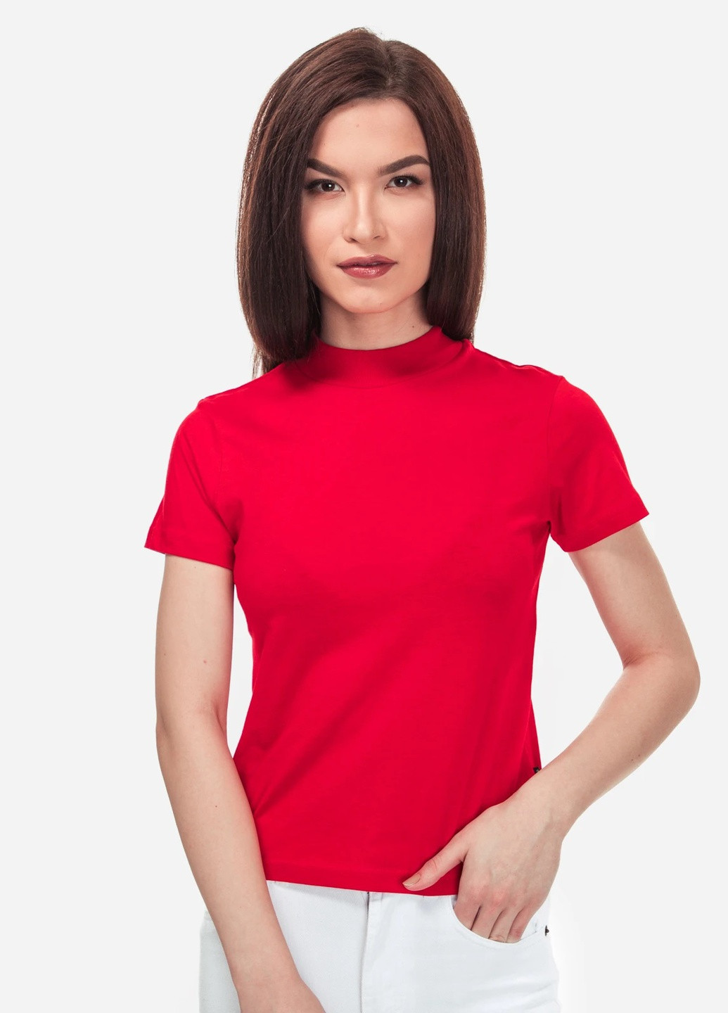 Красная летняя футболка Cheap Monday женский
