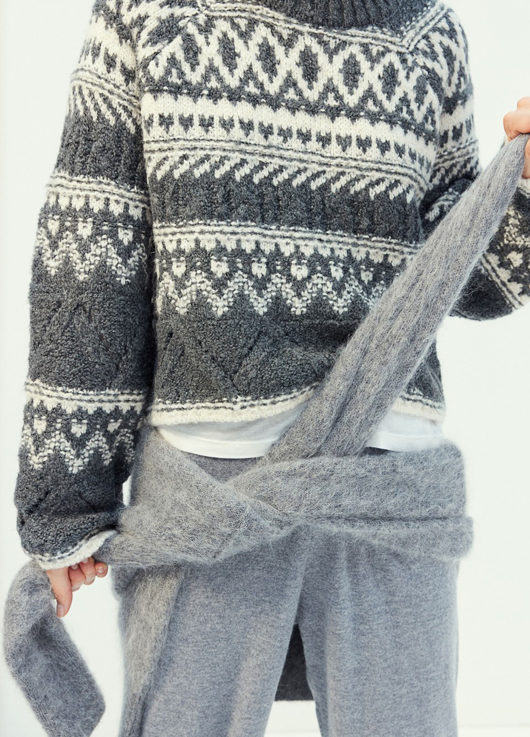 Сірий зимовий джемпер джемпер H&M