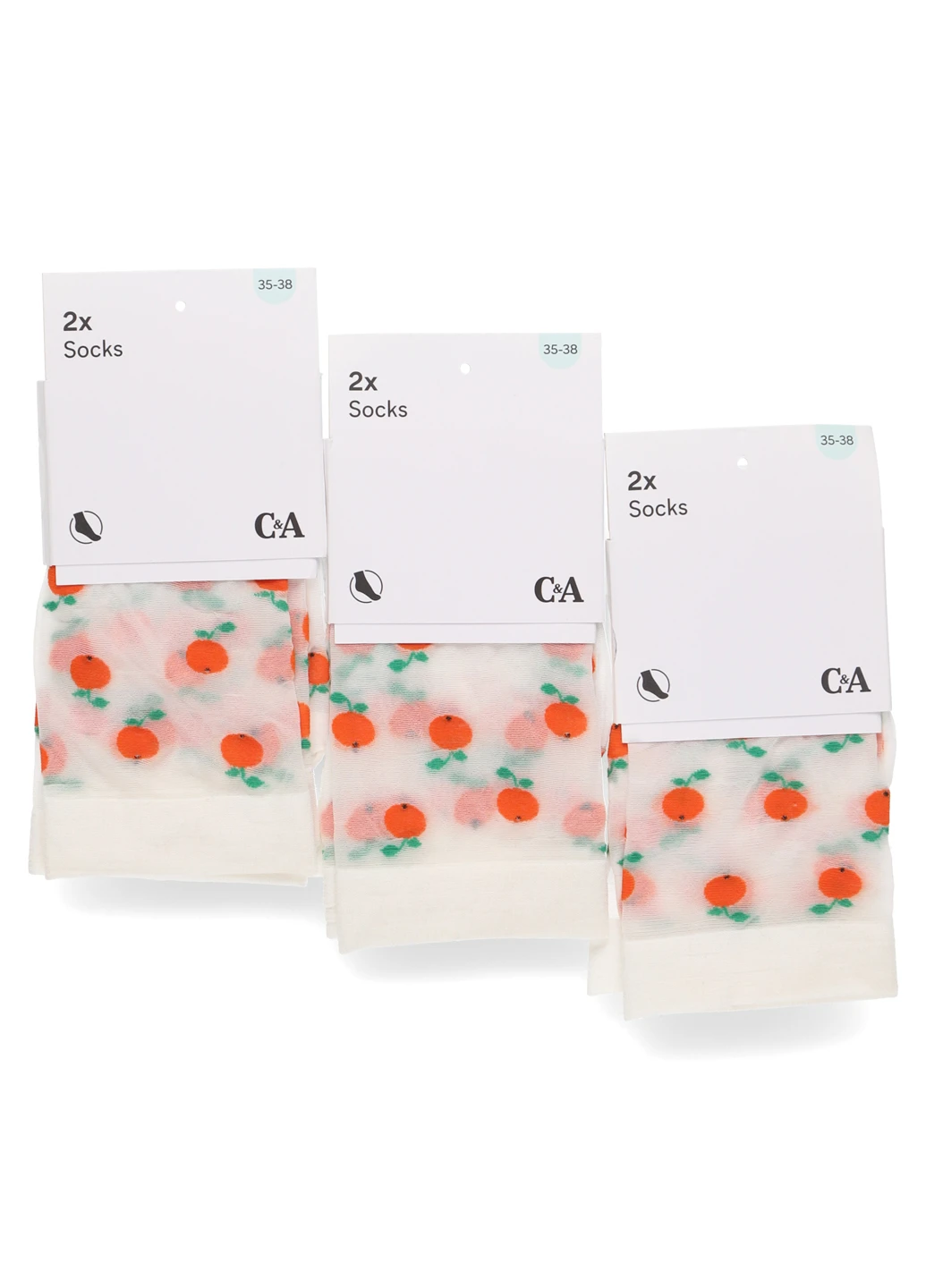 Молочные носки 20 den (6 пар) C&A рисунки (302957527)